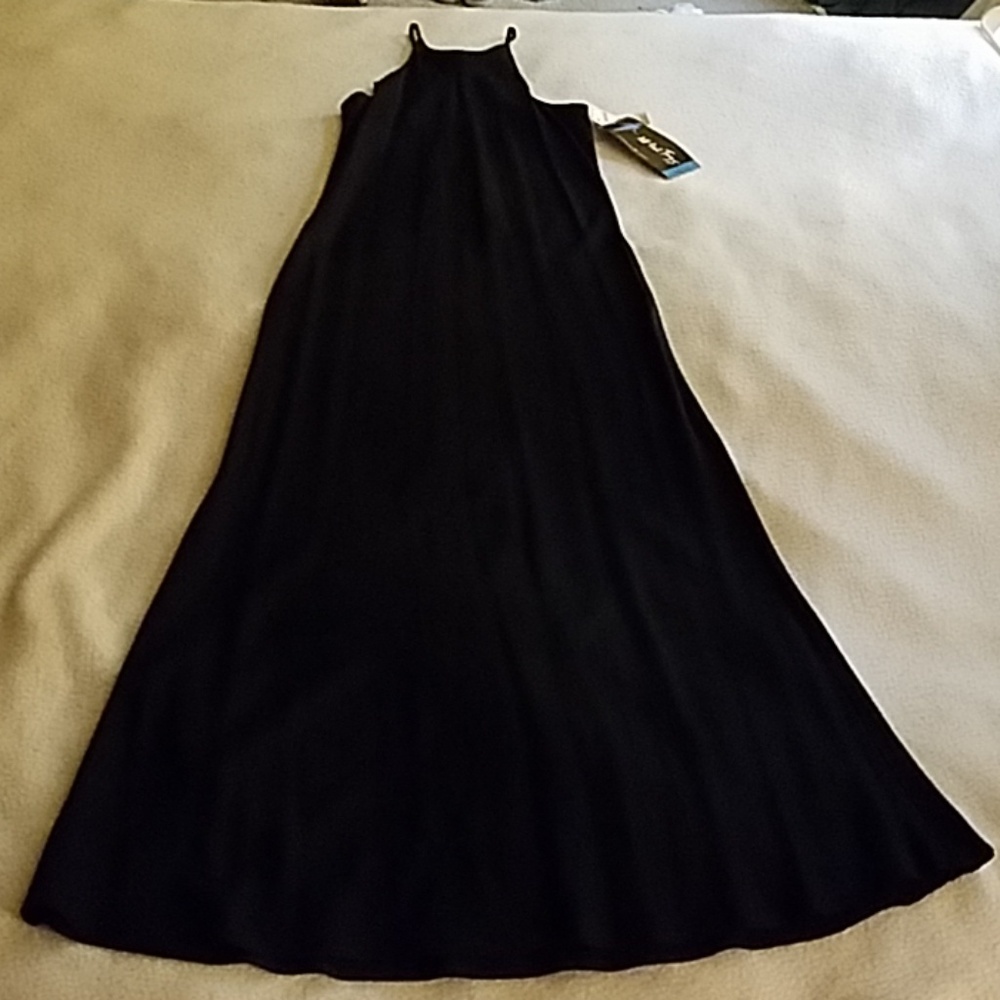 Black spaghetti strap dress